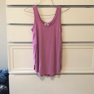 Pink flowy tank top